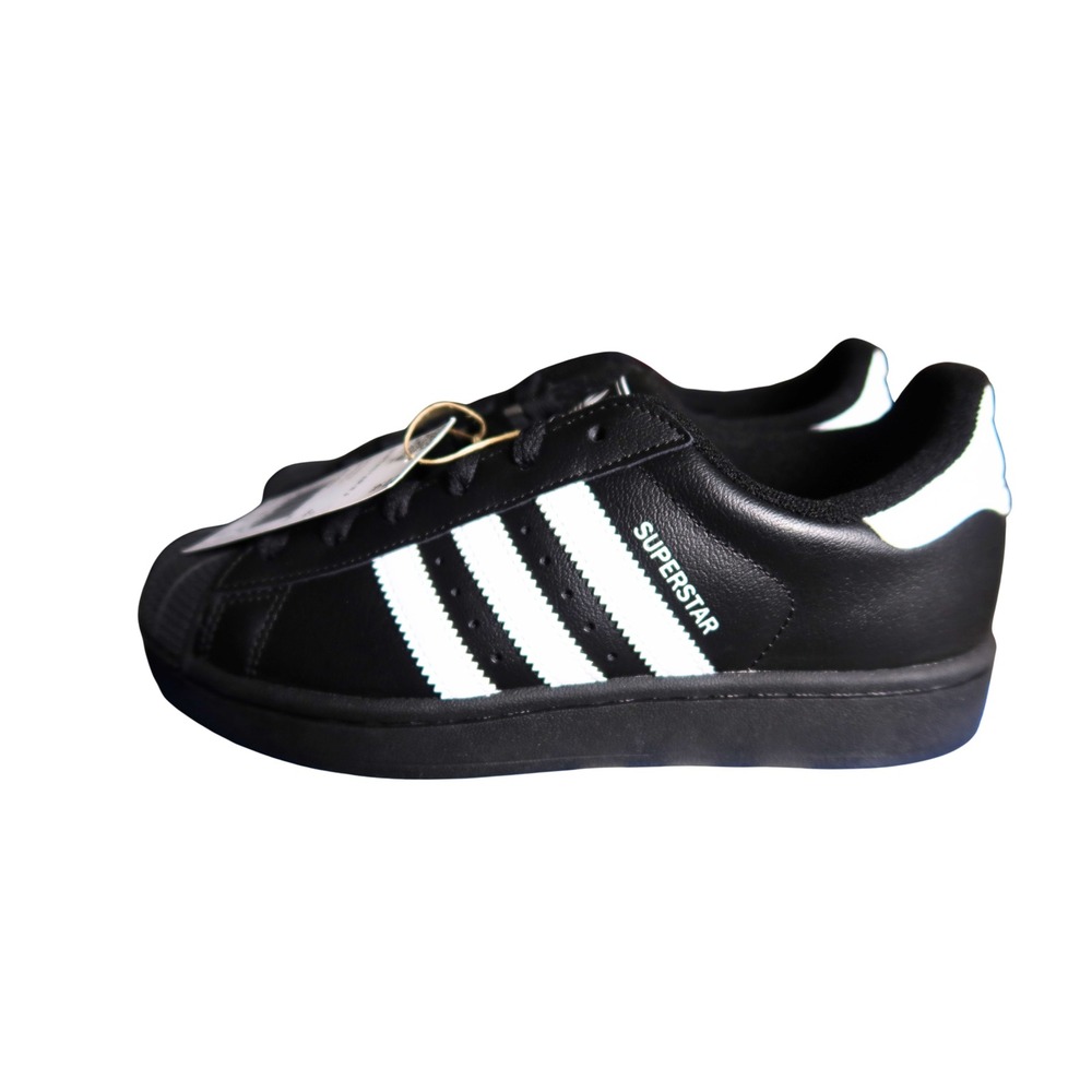 Adidas Superstar II J Black White Shell Toe Sneakers JH9977 Size 5.5Y NEW - Picture 3 of 9
